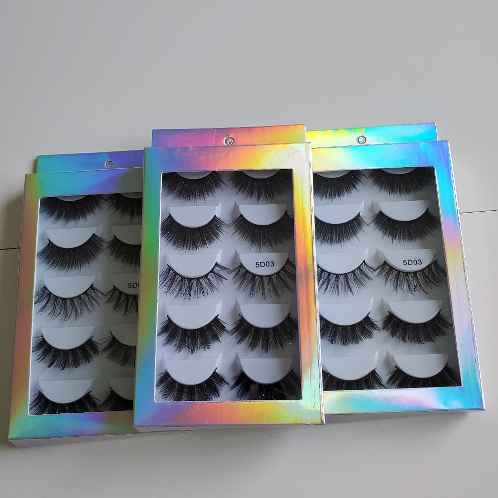 Set of 15 pairs of 3D Mink Eyelashes